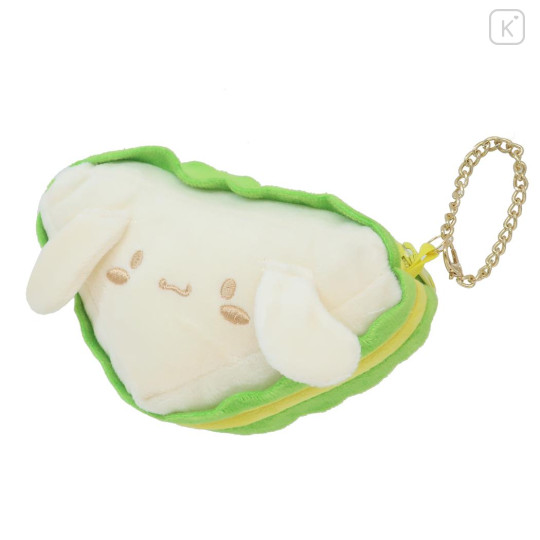 Japan Sanrio Die-cut Mini Pouch with Bag Charm - Cinnamoroll : Sandwich - 1
