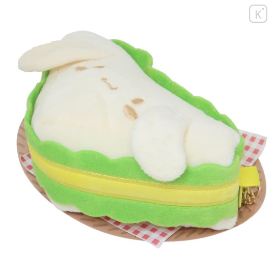 Japan Sanrio Die-cut Mini Pouch with Bag Charm - Cinnamoroll : Sandwich - 3