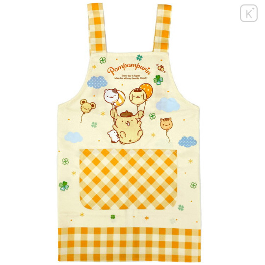 Japan Sanrio Children's Apron - Pompompurin : Balloon Party H150cm - 1