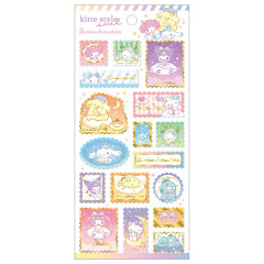 Japan Sanrio Gold Foil Washi Sticker - Characters Sweet Dream Stamp Style