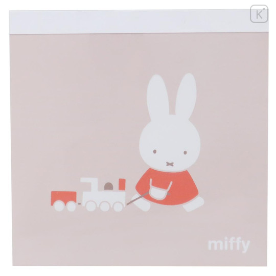 Japan Miffy Square Memo - Miffy : Toy Beige Orange - 1