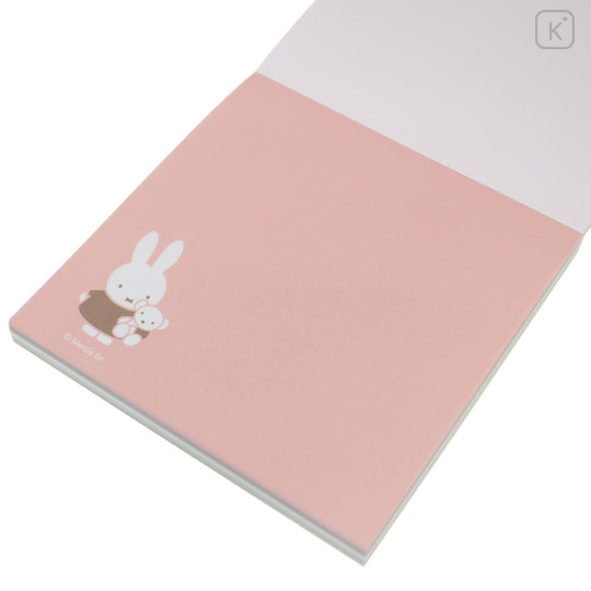 Japan Miffy Square Memo - Miffy : Favourite Bear Pink - 2