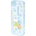 Japan San-X Double-sided Pencil Case - Sumikko Gurashi : Clover Blue - 1