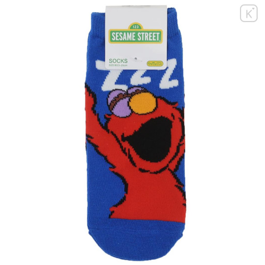 Japan Sesame Street Socks - Elmo : Sleeping Blue - 1