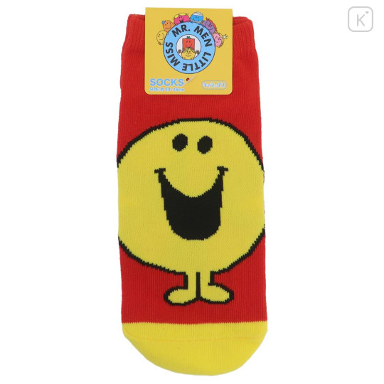 Japan Sanrio Socks - Mr. Men & Little Miss : Mr. Happy Red - 1