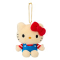 Japan Sanrio Mascot Holder - Hello Kitty : Standard Collection Blue - 1