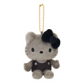 Japan Sanrio Mascot Holder - Hello Kitty : Standard Collection Black - 1