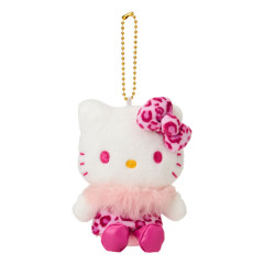 Japan Sanrio Mascot Holder - Hello Kitty : Leopard Collection Pink