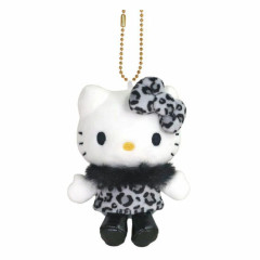 Japan Sanrio Mascot Holder - Hello Kitty : Leopard Collection Black