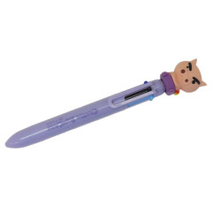 Japan Crayon Shin-chan Action Mascot 6 Color Multi Ballpoint Pen - Pig