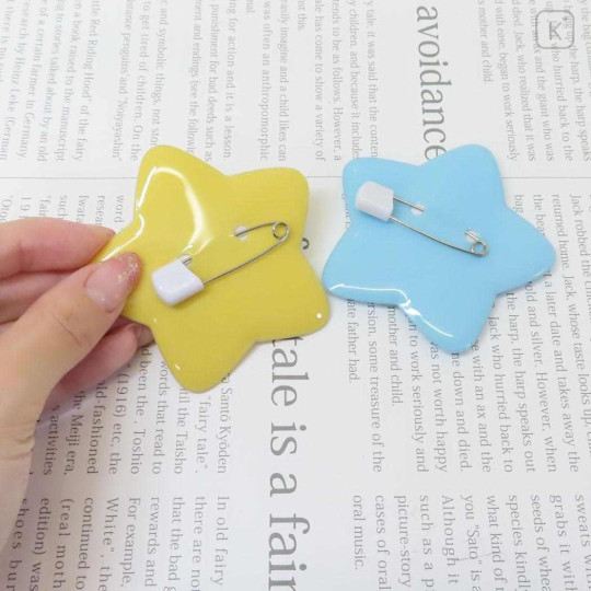 Japan Kirby Name Badge - Kirby & Waddle Dee : Star Blue - 2