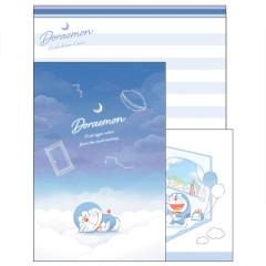 Japan Doraemon Volume Up Letter Envelope Set - Doraemon : Sleeping in the Night Sky