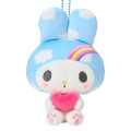 Japan Sanrio Mascot Holder - My Melody : My Melody 50th Anniversary Heart Blue - 2