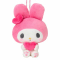 Japan Sanrio Mascot Holder - My Melody : My Melody 50th Anniversary Heart Pink - 2