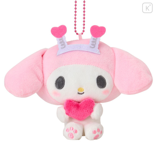 Japan Sanrio Mascot Holder - My Melody : My Melody 50th Anniversary Heart Light Pink - 2