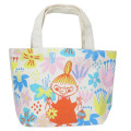 Japan Moomin Mini Tote Bag - Little My : Colorful Flower - 1