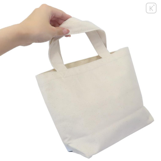 Japan Moomin Mini Tote Bag - Little My : Colorful Flower - 2