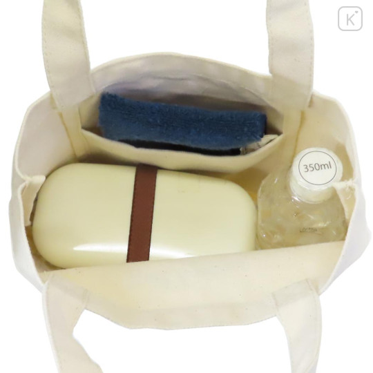 Japan Moomin Mini Tote Bag - Little My : Colorful Flower - 3