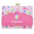 Japan Sanrio Trifold Wallet - Usahana : Fruits Orange Pink - 1