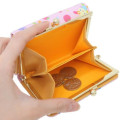 Japan Sanrio Trifold Wallet - Usahana : Fruits Orange Pink - 5