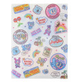 Japan Angel Blue 6 Pockets A4 Index File Holder - Characters White - 2