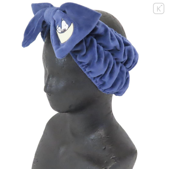 Japan Peanuts Hair Band with Ribbon - Snoopy : Moon Navy - 3