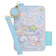 Japan San-X Pass Case with Reel - Sumikko Gurashi : Shirokuma Hometown