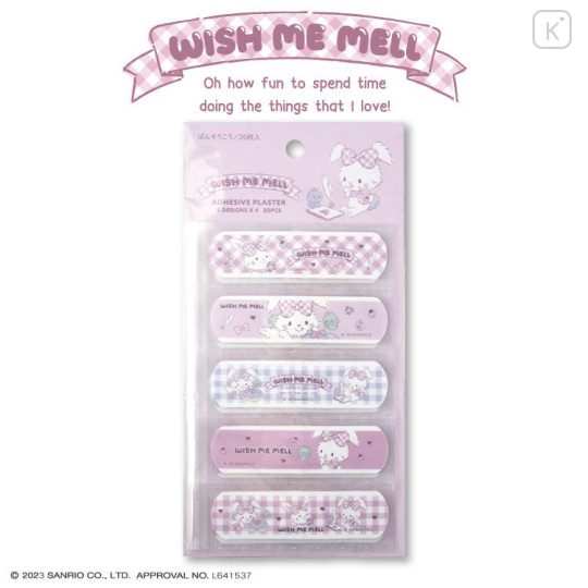 Japan Sanrio Adhesive Bandage - Wish Me Mell - 1