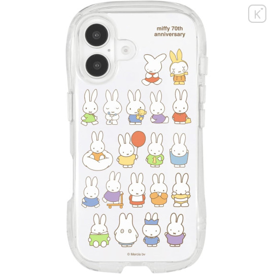 Japan Miffy Crystal Clear iPhone 16 Case - Miffy : 70th Anniversary - 1