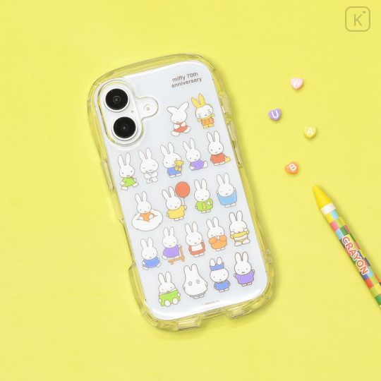 Japan Miffy Crystal Clear Case - Miffy 70th Anniversary : iPhone16 - 7
