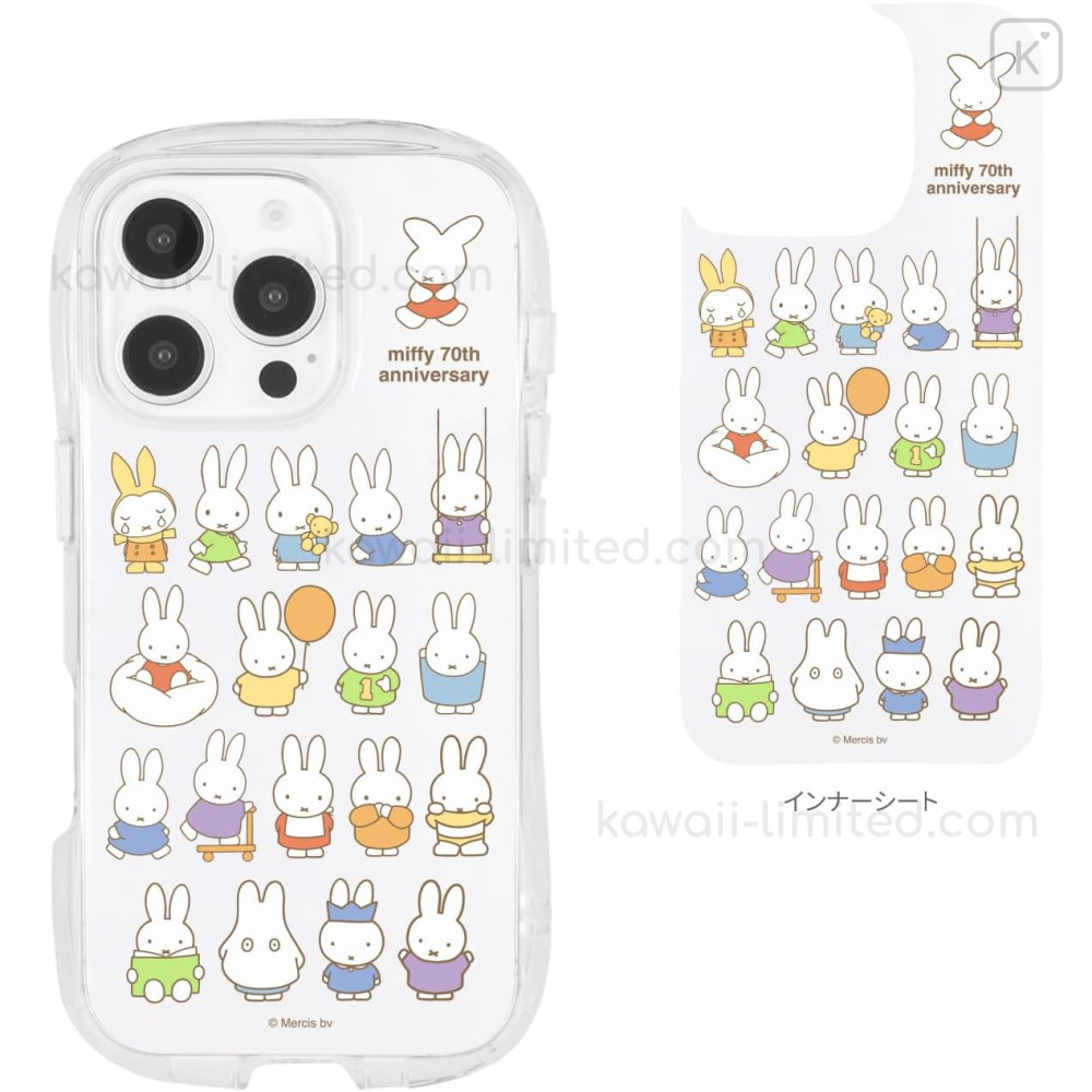 Japan Miffy Crystal Clear iPhone 16 Pro Case - Miffy : 70th