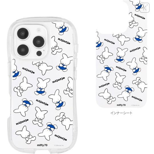Japan Miffy Crystal Clear iPhone 16 Pro Case - Miffy : 70th Anniversary Nijntje - 2