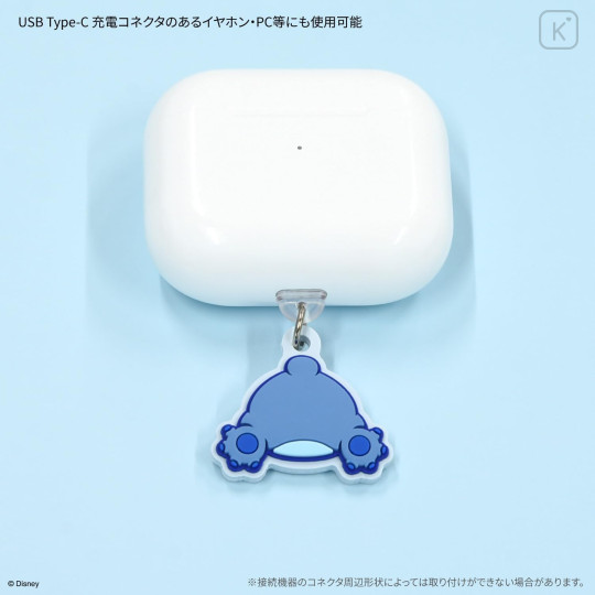 Japan Disney USB Type-C Connector Charm - Stitch - 4
