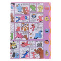 Japan Sesame Street Pocket A4 Clear File - Comic Style Pink Purple - 1