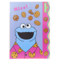 Japan Sesame Street Pocket A4 Clear File - Cookie Monster Blue Orange - 1