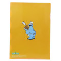 Japan Sesame Street Pocket A4 Clear File - Cookie Monster Blue Orange - 2