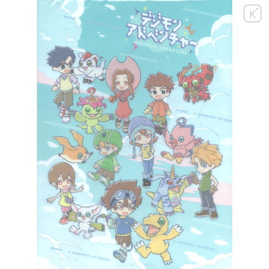 Japan Digimon A4 Clear File - Digimon: Digital Monsters : Adventure Sky - 1