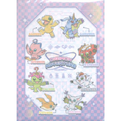 Japan Digimon A4 Clear File - Digimon: Digital Monsters : Adventure Purple