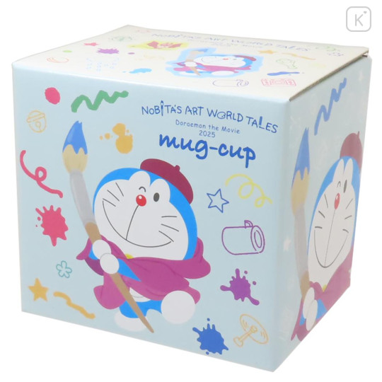 Japan Doraemon Porcelain Mug - Doraemon : Movie Nobita's Art World Tale - 3