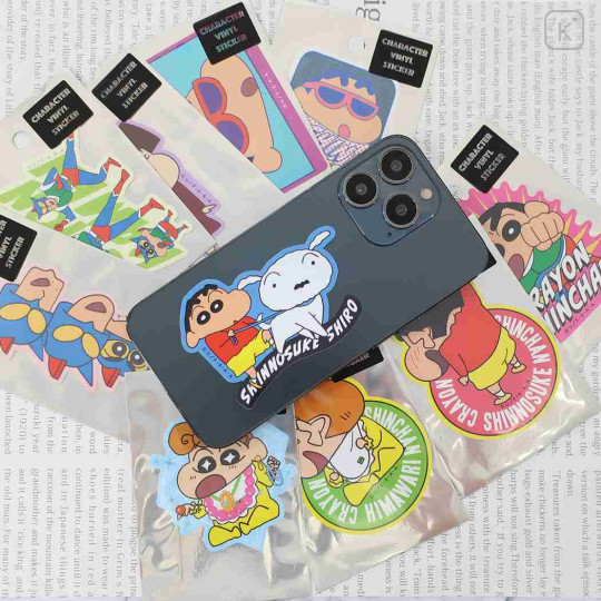 Japan Crayon Shin-chan Vinyl Sticker - Shinnosuke Nohara : Shy Happy - 2