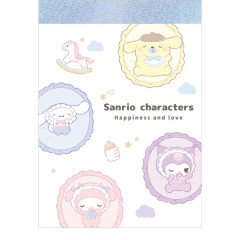 Japan Sanrio Mini Notepad - Characters : Baby Happiness Love B