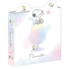 Japan Peanuts Flip Memo Pad - Snoopy & Woodstock : Watercolor Drink