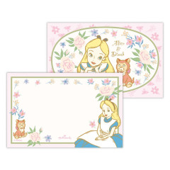 Japan Disney 3D Greeting Card - Alice in Wonderland : Pink Flower