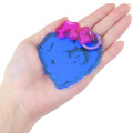 Japan Disney Acrylic Keychain - Alice in Wonderland : Coloful Flower Heart Blue - 2