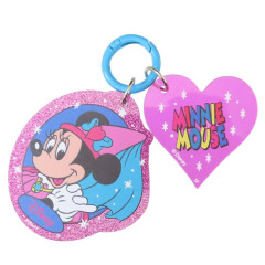 Japan Disney Acrylic Keychain - Minnie Mouse : Coloful Pink