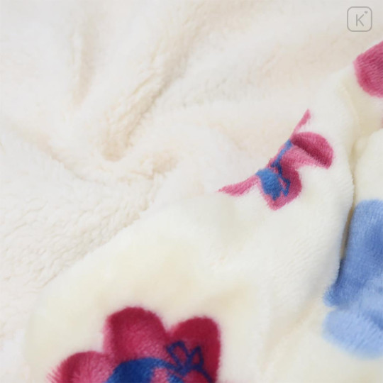 Japan Peko Chan Sheep Boa Blanket - Beige Pink Blue Milky Candy - 2