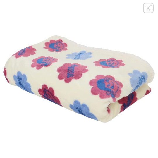 Japan Peko Chan Sheep Boa Blanket - Beige Pink Blue Milky Candy - 3