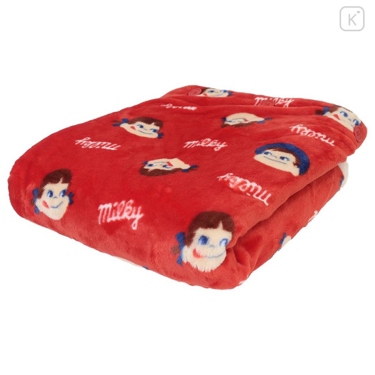 Japan Peko Chan 3way Warm Blanket - Red Milky Candy - 3