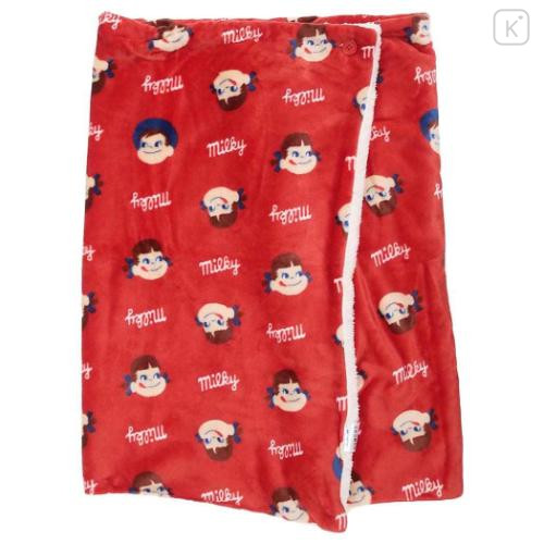 Japan Peko Chan 3way Warm Blanket - Red Milky Candy - 4