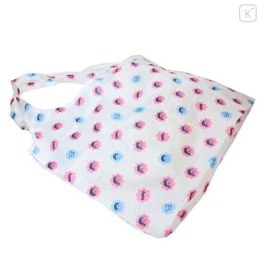 Japan Peko Chan Eco Shopping Bag - White Pink Blue Milky - 2